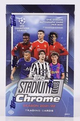 2021-22 Topps Stadium Club Chrome UEFA Champions League Soccer Hobby Box